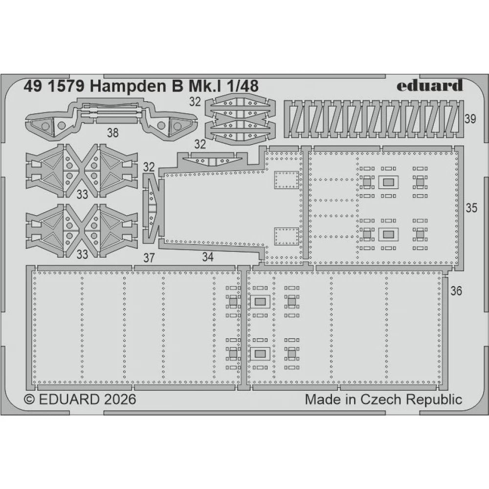 Eduard 1/48 Hampden B Mk.I Big Ed Set for ICM