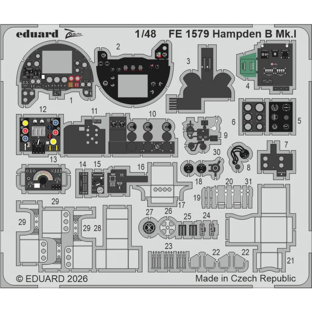 Eduard 1/48 Hampden B Mk.I Big Ed Set for ICM
