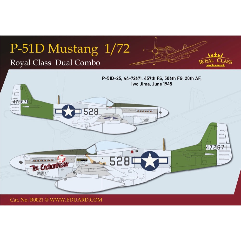 Eduard 1/72 P-51D Mustang Dual Combo Plastic Model Kit