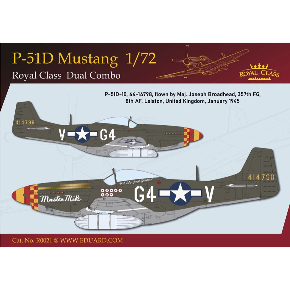 Eduard 1/72 P-51D Mustang Dual Combo Plastic Model Kit