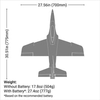 E-flite Habu SS (Super Sport) 50mm EDF BNF Basic 605482156858