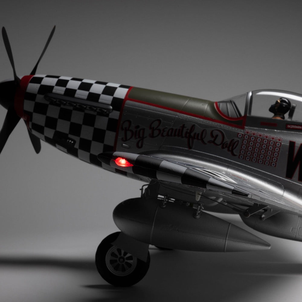 E-flite P-51D Mustang "Big Beautiful Doll" 1.5m BNF Basic with AS3X+ and SAFE Select