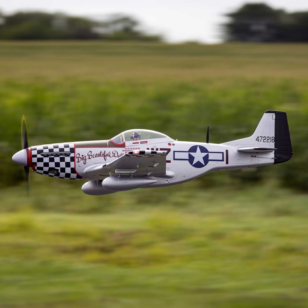 E-flite P-51D Mustang "Big Beautiful Doll" 1.5m BNF Basic with AS3X+ and SAFE Select