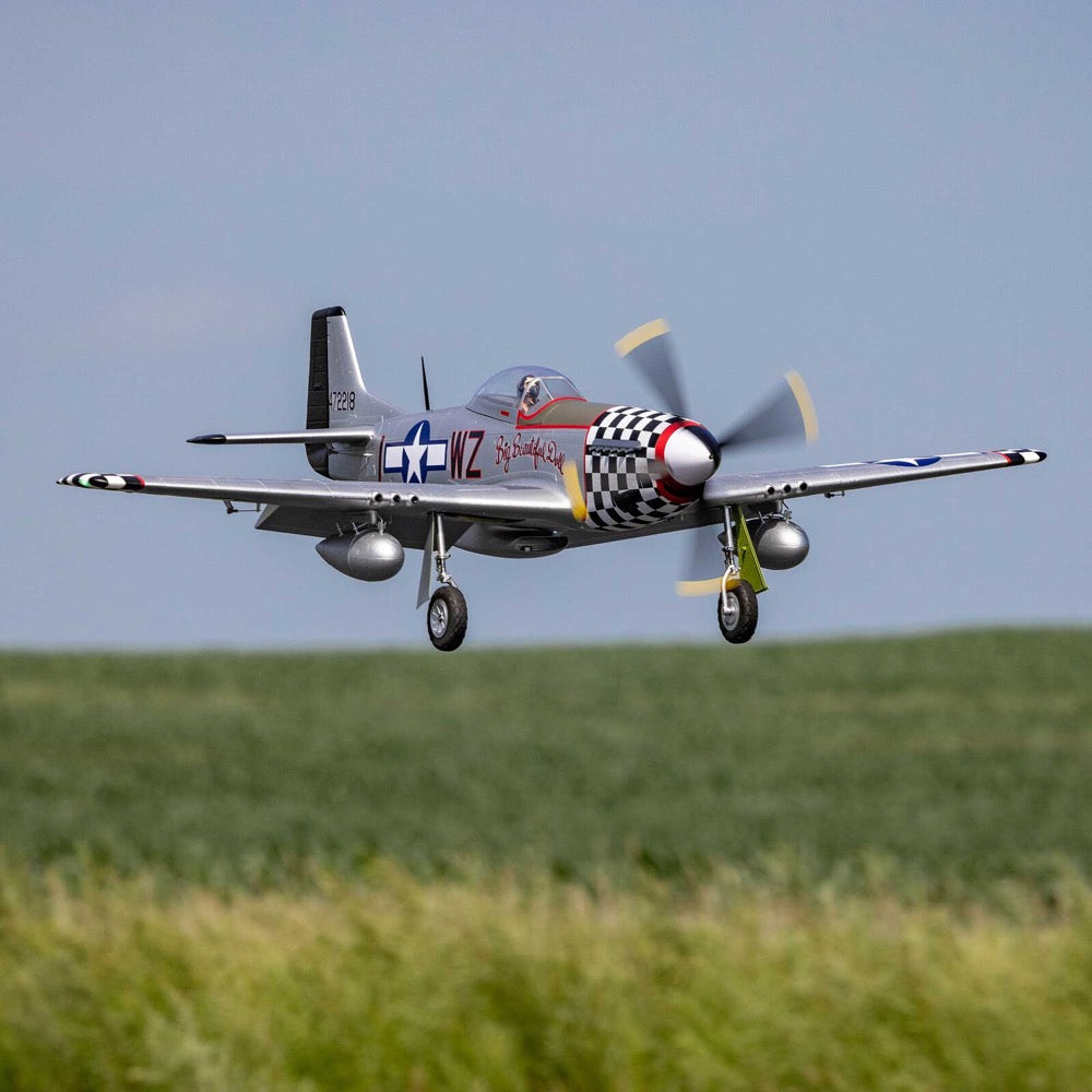 E-flite P-51D Mustang "Big Beautiful Doll" 1.5m BNF Basic with AS3X+ and SAFE Select