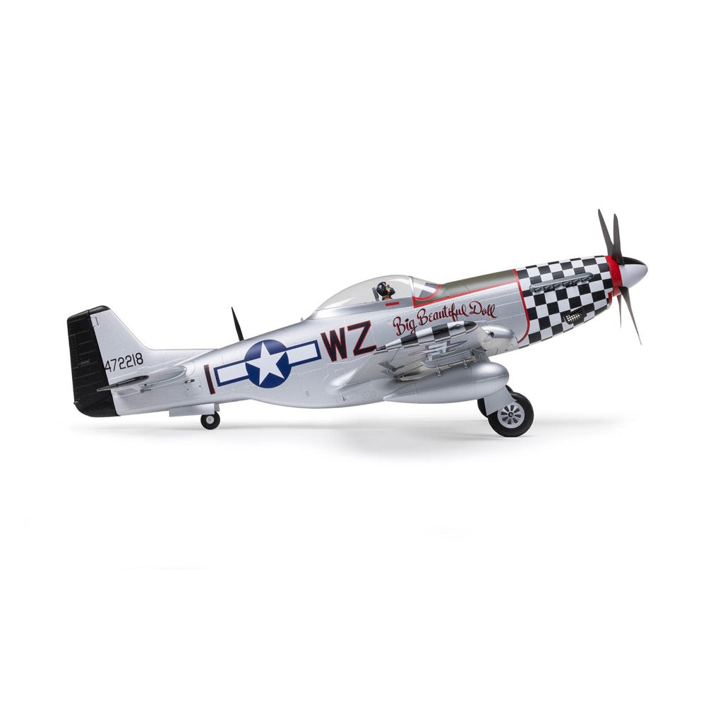E-flite P-51D Mustang "Big Beautiful Doll" 1.5m BNF Basic with AS3X+ and SAFE Select
