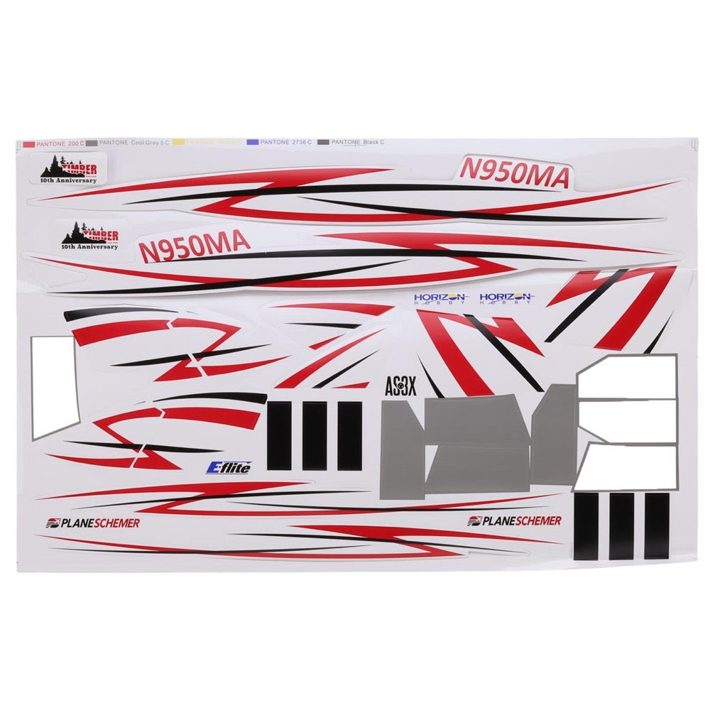 E-Flite Decal Sheet Timber 10 Year Anniversary Edition
