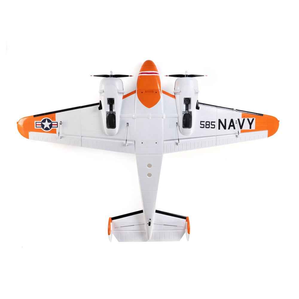 E-Flite Beechcraft D18 RC-45J 1.5m RC Plane BNF Basic EFL-3726