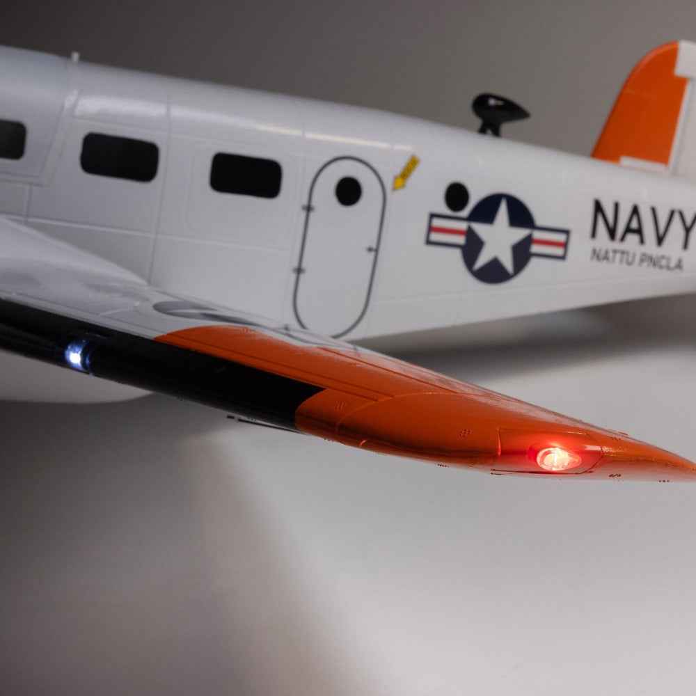 E-Flite Beechcraft D18 RC-45J 1.5m RC Plane BNF Basic EFL-3726