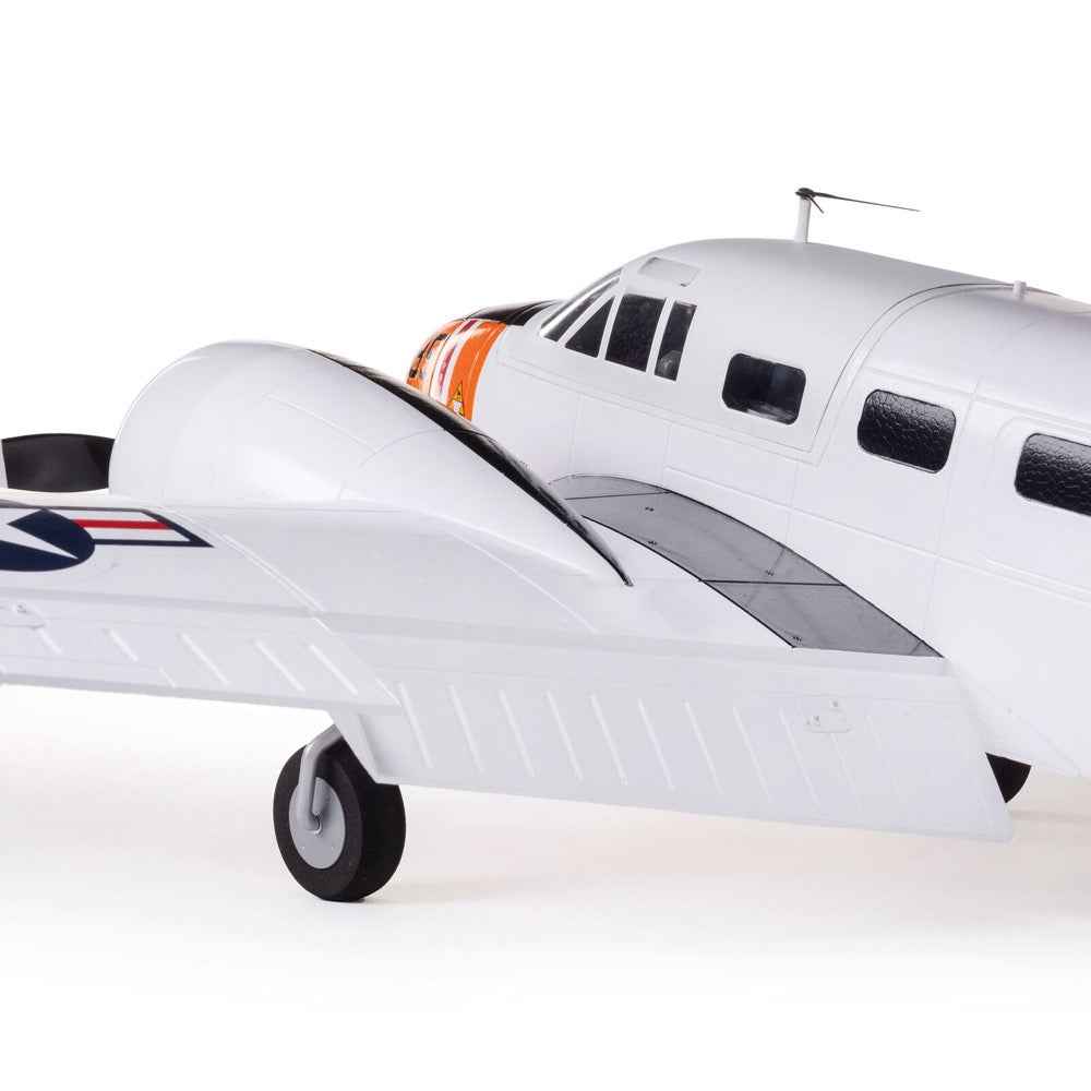 E-Flite Beechcraft D18 RC-45J 1.5m RC Plane BNF Basic EFL-3726