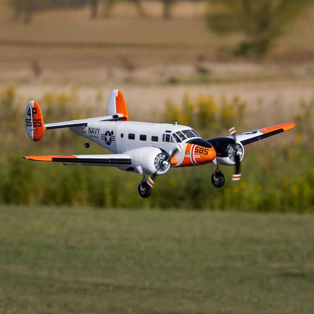 E-Flite Beechcraft D18 RC-45J 1.5m RC Plane BNF Basic EFL-3726