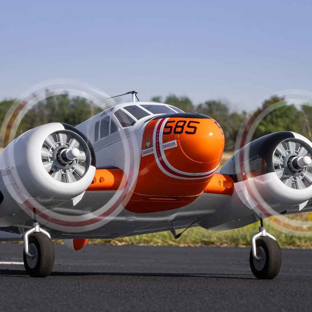 E-Flite Beechcraft D18 RC-45J 1.5m RC Plane BNF Basic EFL-3726