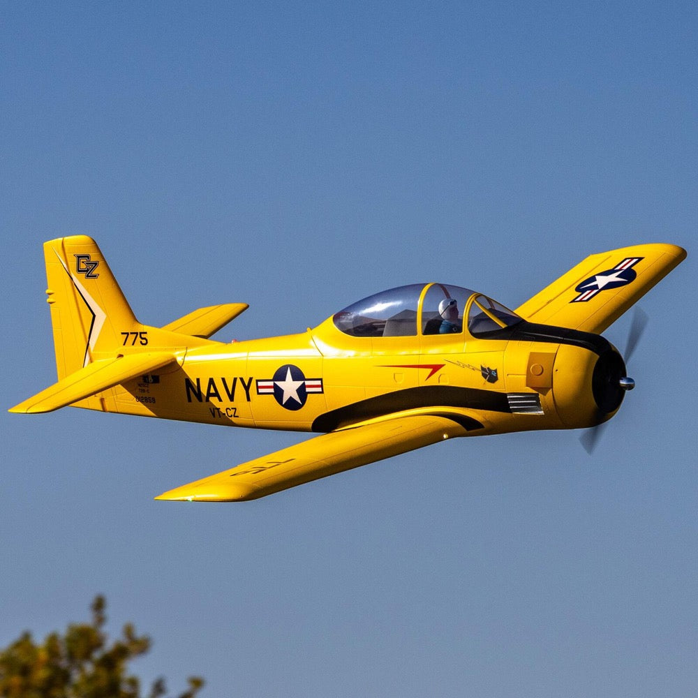 E-Flite Carbon Z T-28 Trojan 2.0m with SAFE and AS3X (BNF Basic) EFL013550