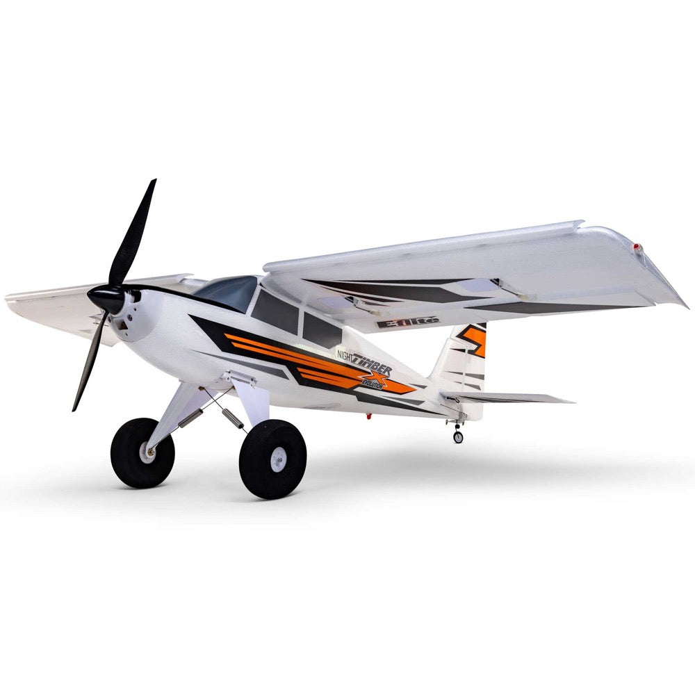 E-Flite EFL013850 Night Timber X Evolution 1.2m STOL RC Plane BNF Basic