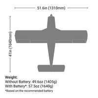 E-Flite Cherokee 1.3m BNF Basic with AS3X and SAFE Select EFL05450