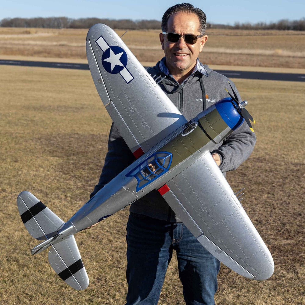 E-Flite P-47 Razorback 1.2m with Smart Technology BNF Basic EFL08450