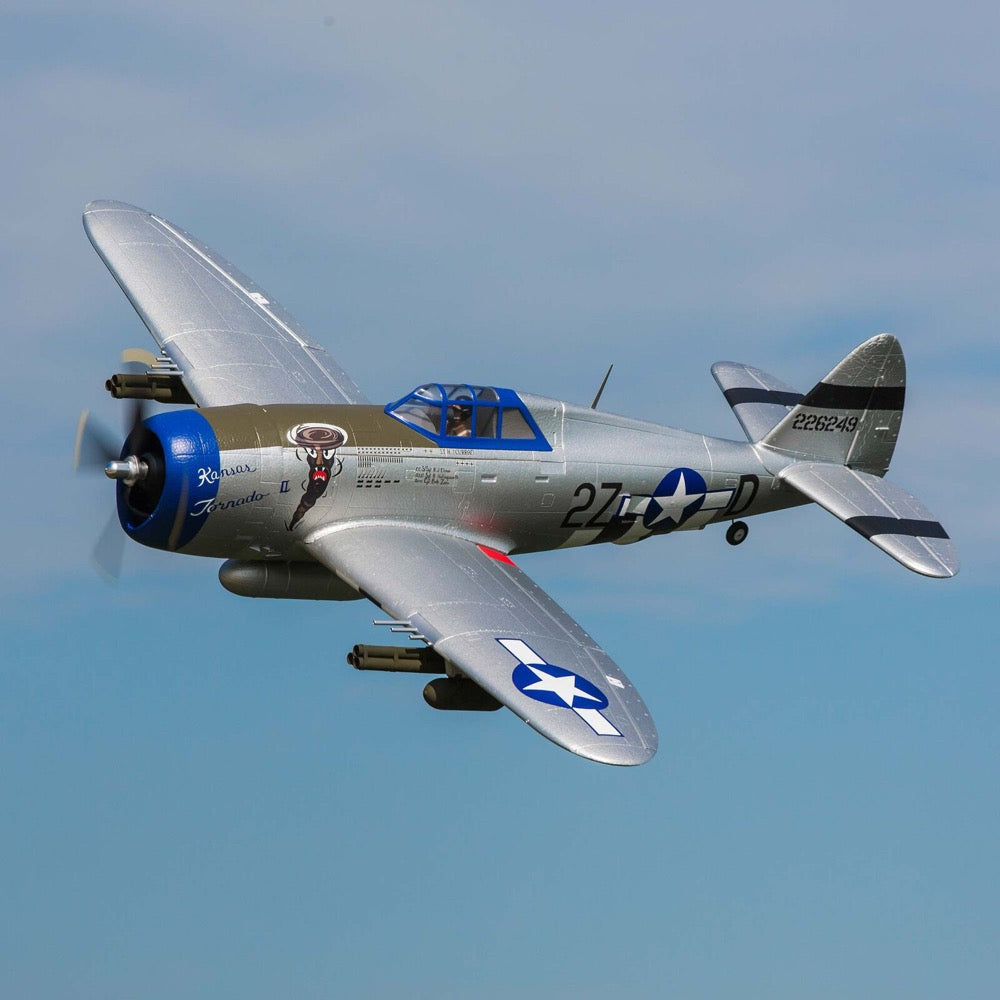 E-Flite P-47 Razorback 1.2m with Smart Technology BNF Basic EFL08450