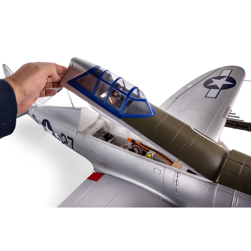 E-Flite P-47 Razorback 1.2m with Smart Technology BNF Basic EFL08450