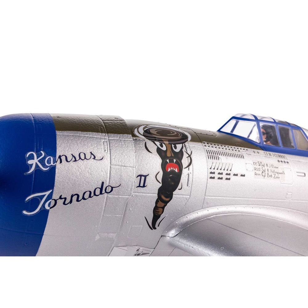 E-Flite P-47 Razorback 1.2m with Smart Technology BNF Basic EFL08450