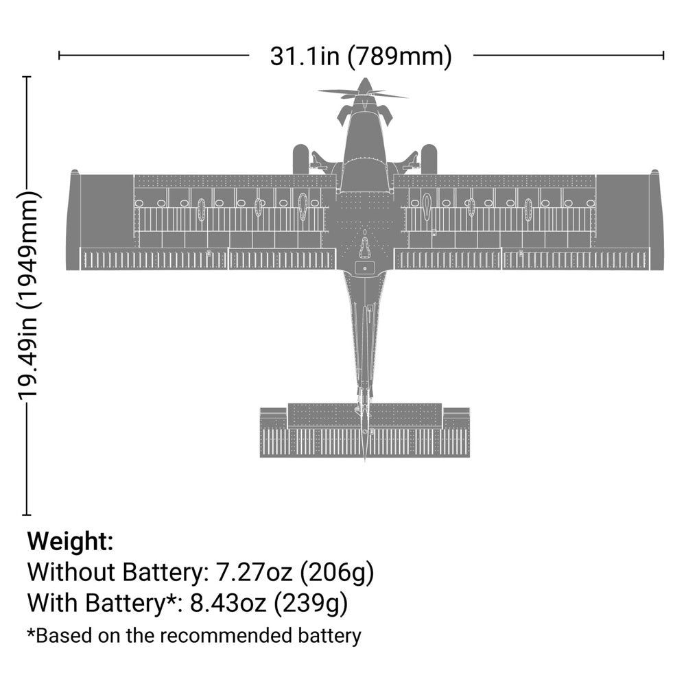 E-flite Micro DRACO 800mm RC Plane (BNF Basic) EFL13550