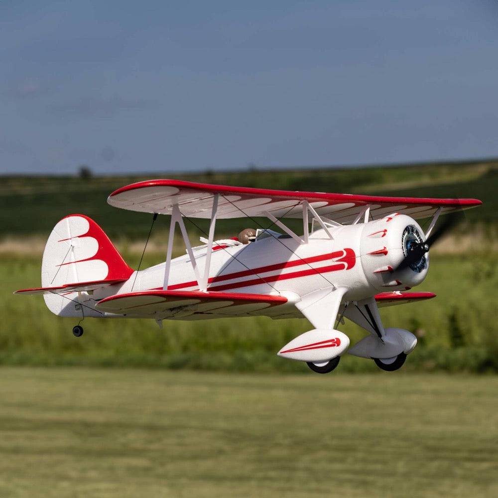 E-Flite UMX WACO RC Plane BNF Basic with AS3X and SAFE Select White EFLU53550