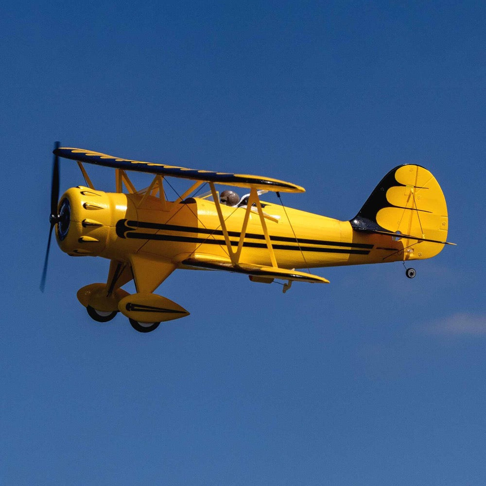E-Flite UMX WACO RC Plane BNF Basic with AS3X and SAFE Select Yellow EFLU53550