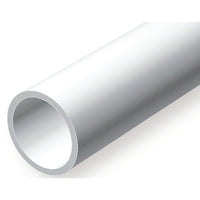 Evergreen 00223 Styrene Tube 0.093 x 14in / 2.4mm x 36cm - 6