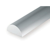 Evergreen 00244 Half Round 0.125 x 14in / 3.2mm x 36cm - 3