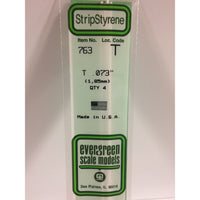 Evergreen T Profile 0.073 x 0.073 x 14in 0.024 Thick (4)