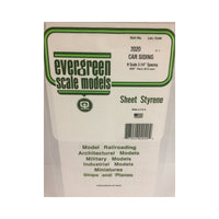 Evergreen 02020 Freight Car Siding 0.020 x 6 x 12in / 0.51mm x 15cm x 30cm - 1