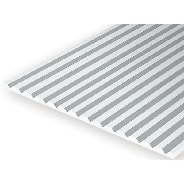 Evergreen 02025 Styrene V-Groove 0.025 x 6 x 12in / 0.64mm x 15cm x 30cm - 1