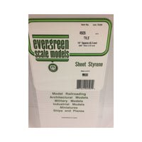 Evergreen 04505 Square Tile 0.250 x 6 x 12in / 6.4mm x 15cm x 30cm - 1