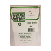 Evergreen 04507 Square Tile0.500 x 6 x 12in / 12.7mm x 15cm x 30cm 1pc