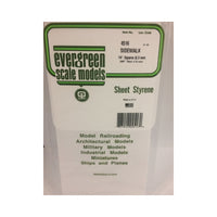 Evergreen 04516 Styrene Sidewalk 0.250 x 6 x 12in / 6.4mm x 15cm x 30cm - 1