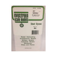 Evergreen 04517 Styrene Sidewalk 0.375 x 6 x 12in / 9.5mm x 15cm x 30cm - 1