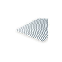 Evergreen 4528 White Styrene Metal Siding Sheet 0.080 x 6 x 12in / 2mm x 15cm x 30cm - 1