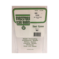 Evergreen 09005 Styrene Clear Sheets 0.005 x 6 x 12in / 0.13mm x 15cm x 30cm - 3