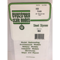 Evergreen 09125 Sheet 0.126 x 6 x 12in / 3.2mm x 15cm x 30cm 1pc