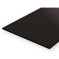Evergreen 09515 Styrene Black Sheets 0.040 x 6 x 12in / 1mm x 15cm x 30cm - 2