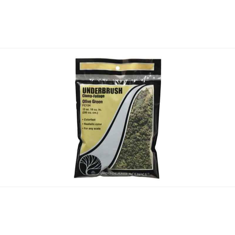 Woodland Scenics FC134 Olive Green Underbrush Clump-Foliage