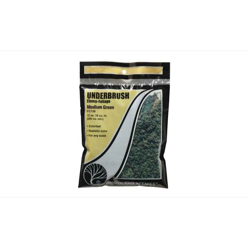 Woodland Scenics FC136 Medium Green Underbrush Clump-Foliage