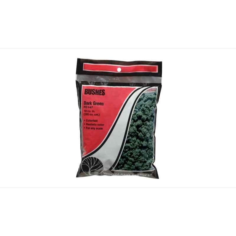 Woodland Scenics FC147 Dark Green Bushes Clump-Foliage