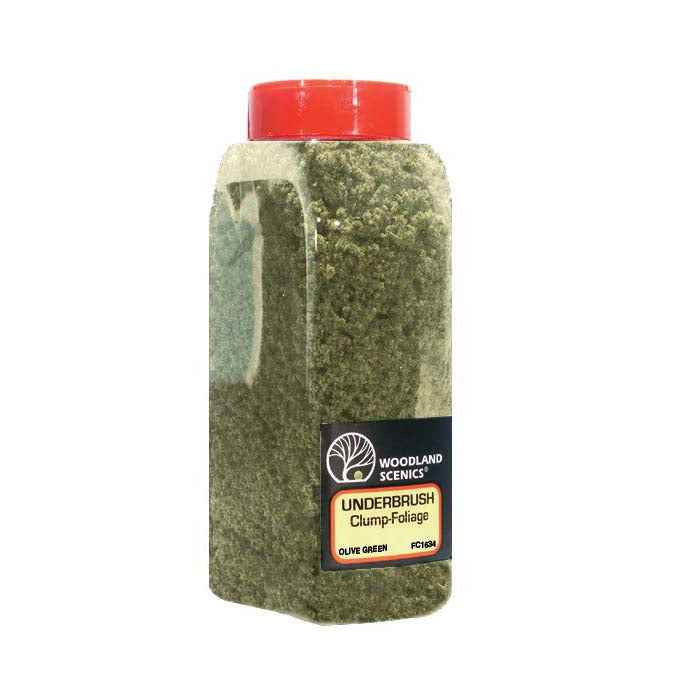 Woodland Scenics FC1634 Underbrush Olive Green Shaker