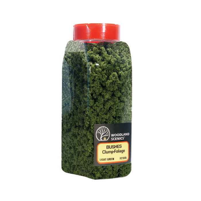 Woodland Scenics FC1645 Bushes Light Green Shaker 32oz