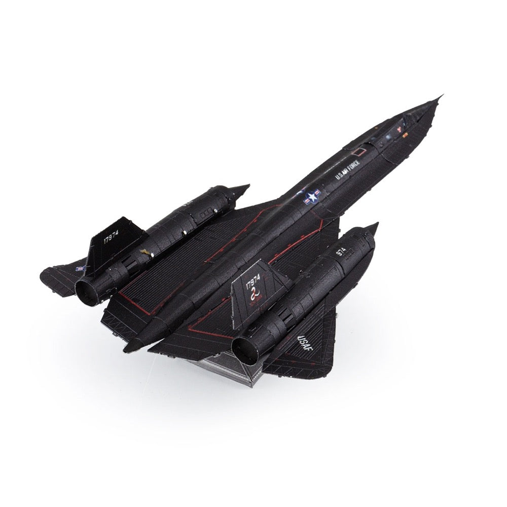 Metal Earth FCMM-SR71BC SR71 Blackbird - Coloured Version