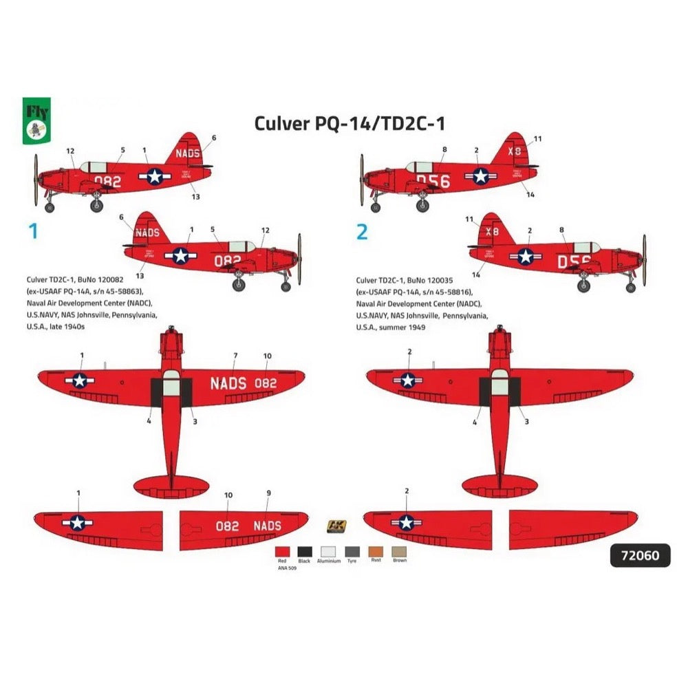 Fly Models 1/72 Culver TD2C-1 Turkey Red Wings