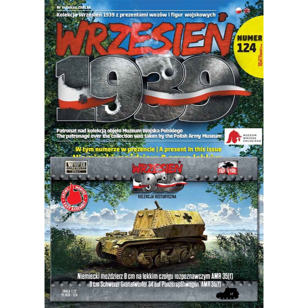 First to Fight 124 1/72 8cm Schwerer Granatwerfer 34 Auf Panzerspahwagen AMR 35(f)
