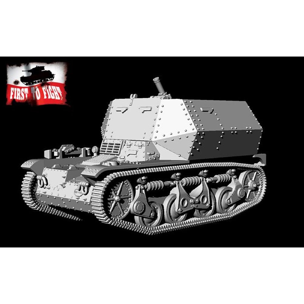 First to Fight 124 1/72 8cm Schwerer Granatwerfer 34 Auf Panzerspahwagen AMR 35(f)