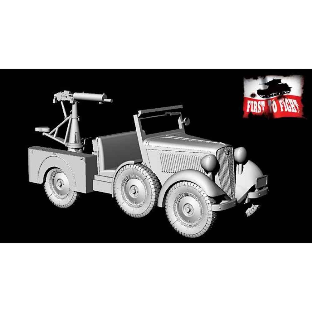 First to Fight 1/72 Polski Fiat 508/518 With Heavy Machine Gun wz.30