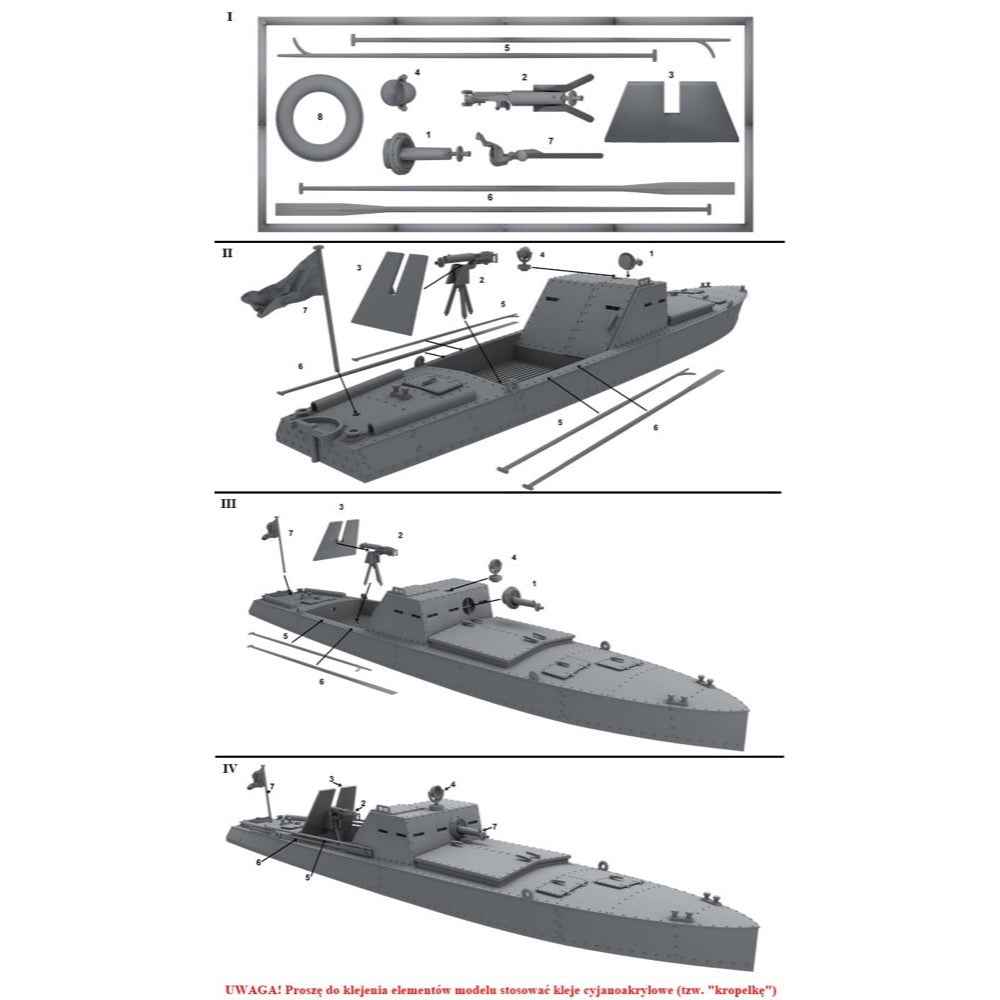 First to Fight 1/72 Polish Reporting Cutter KM-12