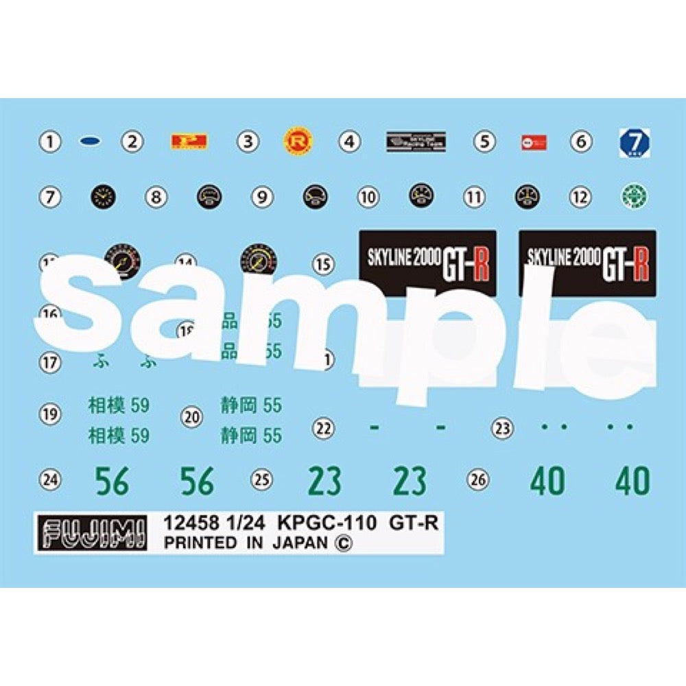 Fujimi 1/24 Nissan Skyline 2000 GT-R KPGC110 Full Works Model Kit